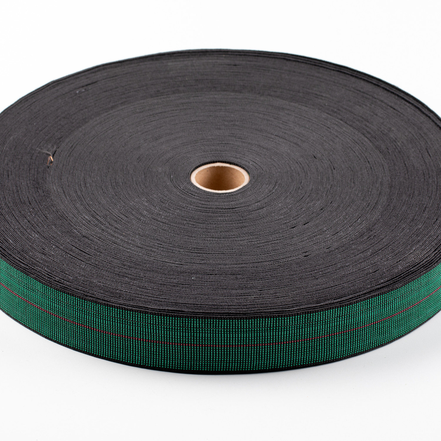 Ремінь 150 З 5 см 100% ( 95 м.п. в рулоні) з чорною смугою через 10 см