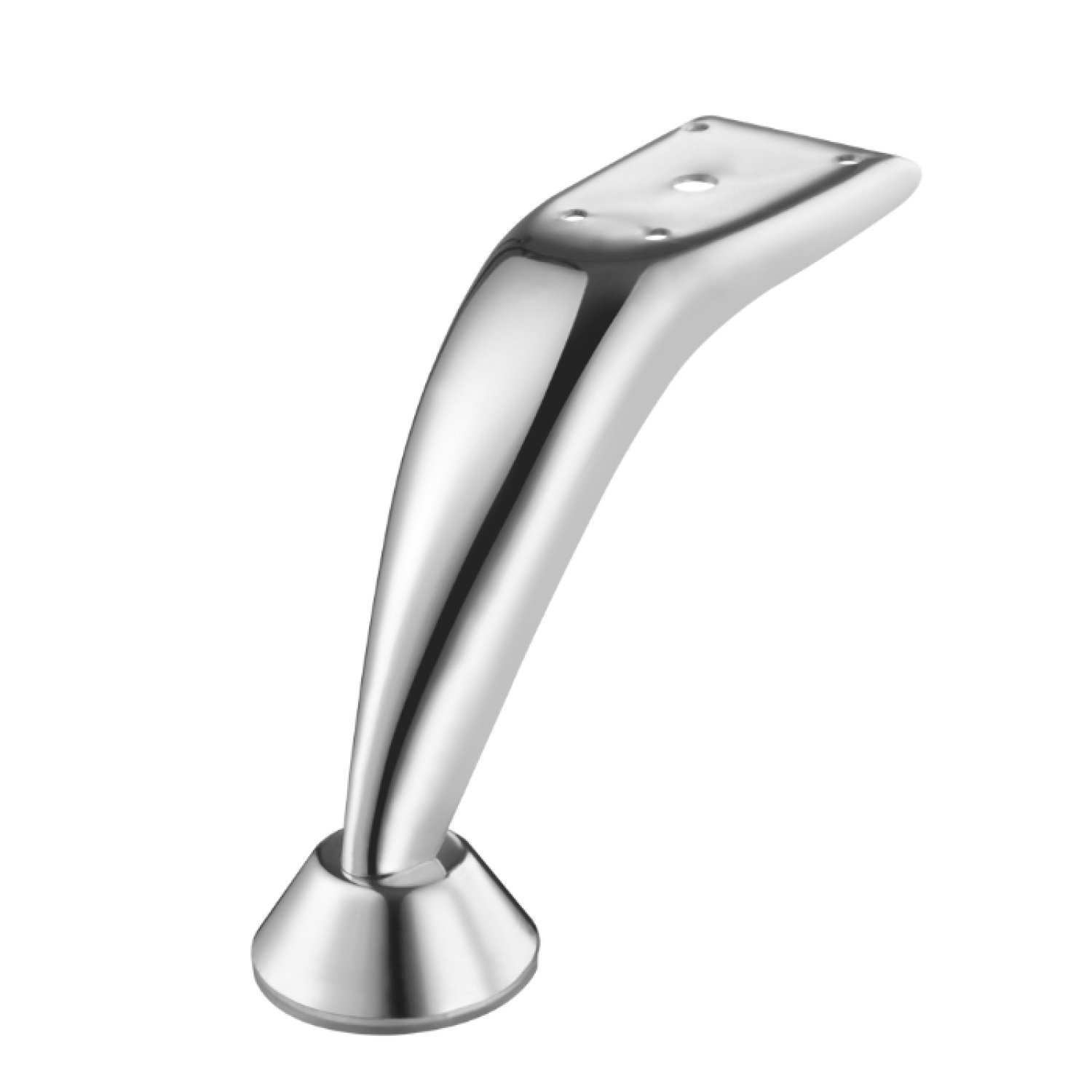 Меблева опора В-022 (МZ-0704), висота h – 120 мм, товщина металу 1,8 мм