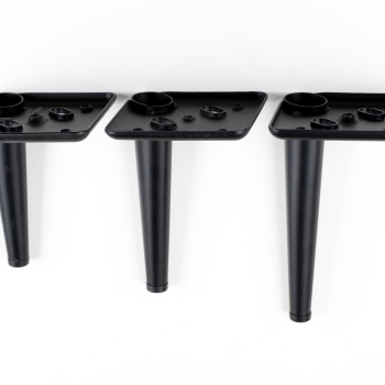 Меблева опора SL 001 iron, h = 130 mm, покриття black coating